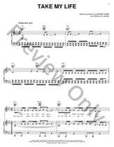 Take My Life piano sheet music cover